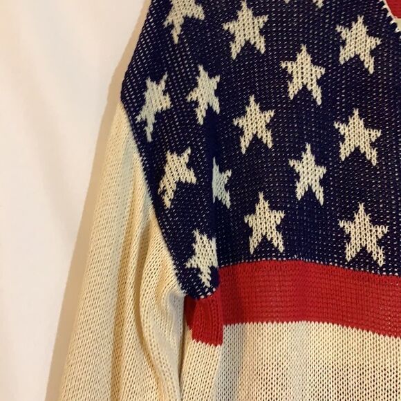 Paper Moon Small stars and stripes cropped pullover sweater - Picture 3 of 7